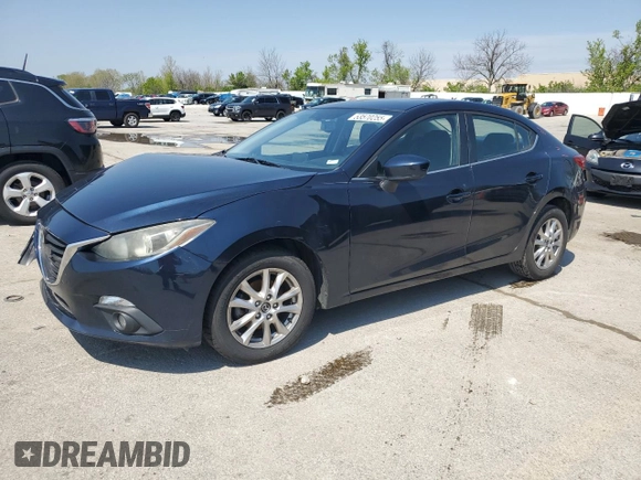 2016 Mazda 3 i Touring with VIN JM1BM1W72G1345350, listed as a Copart auction lot 53570255 with 167,527 mi miles and Salvage Title. Bid and sale history available at DreamBid. Image 1.