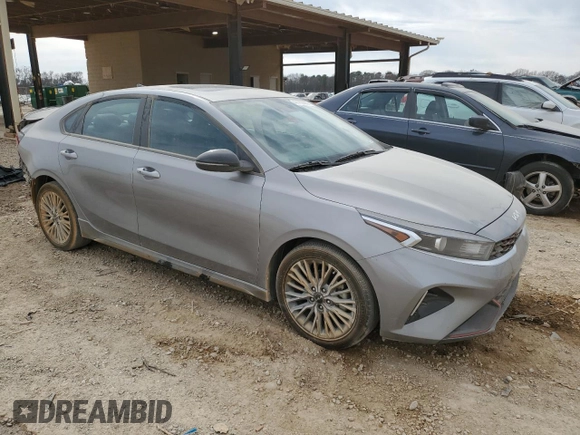 2024 Kia Forte GT-Line with VIN 3KPF54AD5RE691213, listed as a Copart auction lot 47760065 with 19,405 mi miles and Salvage Title. Bid and sale history available at carsss.com. Image 4.