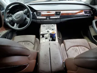 2014 Audi A8 4.0T with VIN WAUR2AFD5EN003923, listed as a Copart auction lot 65389025 with 97,833 mi miles and Salvage title. Bid and sale history available at DreamBid. Image 8.