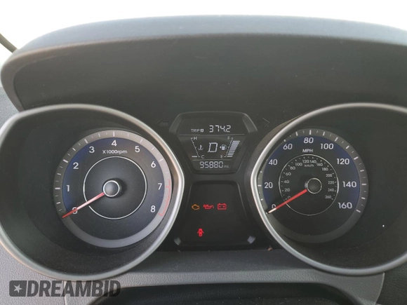 2014 Hyundai Elantra Coupe with VIN KMHDH6AH3EU026508, listed as a Copart auction lot 74847104 with 95,880 mi miles and Clean Title. Bid and sale history available at carsss.com. Image 9.