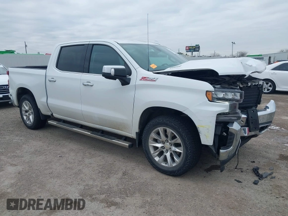 2021 Chevrolet Silverado 1500 LTZ with VIN 3GCUYGET3MG338547, listed as a IAAI auction lot 41621179 with 25,335 mi miles and . Bid and sale history available at DreamBid. Image 1.