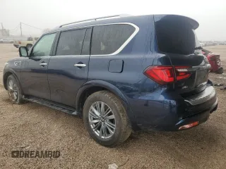 2024 Infiniti QX80 LUXE with VIN JN8AZ2AE0R9329875, listed as a Copart auction lot 46489615 with 28,834 mi miles and Non Repairable. Bid and sale history available at carsss.com. Image 2.
