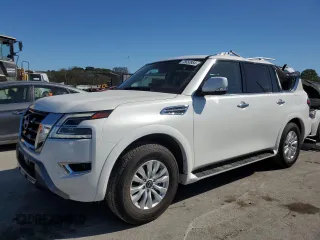 2024 Nissan Armada SV with VIN JN8AY2AC2R9195940, listed as a Copart auction lot 75650954 with 8,037 mi miles and Salvage Title. Bid and sale history available at carsss.com. Image 1.