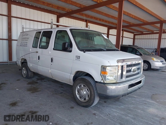 2014 Ford Econoline Cargo Commercial with VIN 1FTNE2EW3EDA31341, listed as a IAAI auction lot 42148317 with 146,158 mi miles and . Bid and sale history available at carsss.com. Image 1.