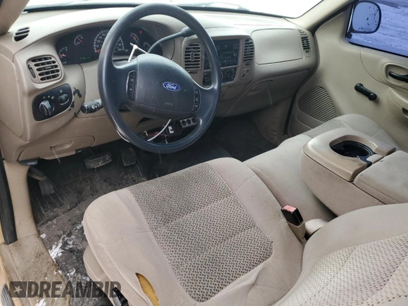 2002 Ford F-150 XL with VIN 1FTRF17202KD31428, listed as a Copart auction lot 45582885 with 218,548 mi miles and Salvage title. Bid and sale history available at DreamBid. Image 8.