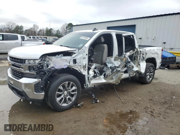 2022 Chevrolet Silverado 1500 LT with VIN 1GCPWCEDXNZ145527, listed as a Copart auction lot 47473405 with 43,995 mi miles and Salvage Title. Bid and sale history available at DreamBid. Image 1.