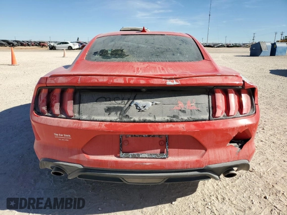 2021 Ford Mustang EcoBoost with VIN 1FA6P8TH1M5104307, listed as a Copart auction lot 87019244 with 0 mi miles and Salvage Title. Bid and sale history available at carsss.com. Image 6.