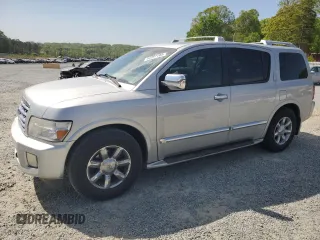 2006 Infiniti QX56 z VIN 5N3AA08A26N809576, wystawiony jako Copart lot #53087105 z przebiegiem 188 038 mil mil oraz Szkoda całkowita • Salvage title. Historia ofert i sprzedaży dostępna na DreamBid. Obrazek 1.