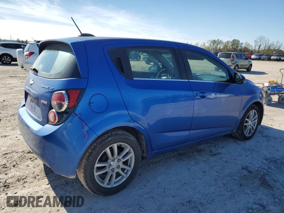 2016 Chevrolet Sonic LT with VIN 1G1JC6SB2G4184317, listed as a Copart auction lot 41679395 with 98,067 mi miles and Salvage Title. Bid and sale history available at carsss.com. Image 3.