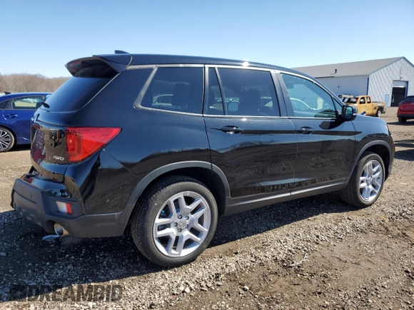 2024 Honda Passport EX-L с VIN 5FNYF8H5XRB018813, выставлен на аукционе Copart как лот 49441605 с пробегом 5 980 миль миль и Списание • Salvage title. История ставок и продаж доступна на DreamBid. Изображение 3.
