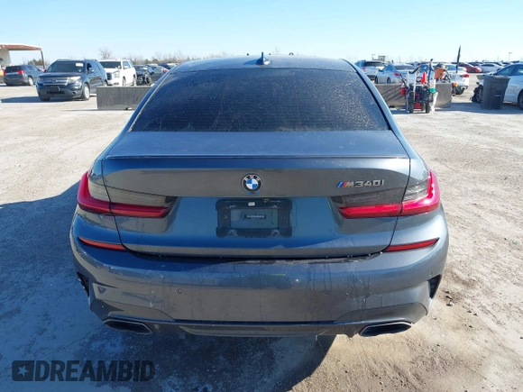 2020 BMW 3 Series M340i with VIN WBA5U7C04LFH15329, listed as a IAAI auction lot 41383675 with Not Provided miles. Bid and sale history available at carsss.com. Image 17.