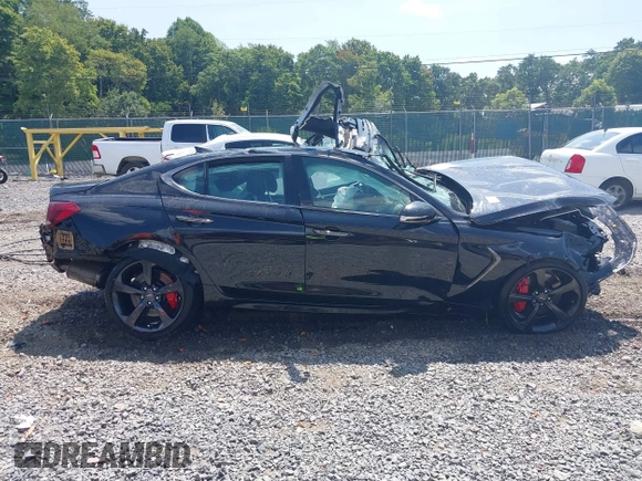 2021 Genesis G70 3.3T z VIN KMTG34LEXMU074563, wystawiony jako IAAI lot #40170167 z przebiegiem 21 428 mil mil oraz . Historia ofert i sprzedaży dostępna na DreamBid. Obrazek 14.