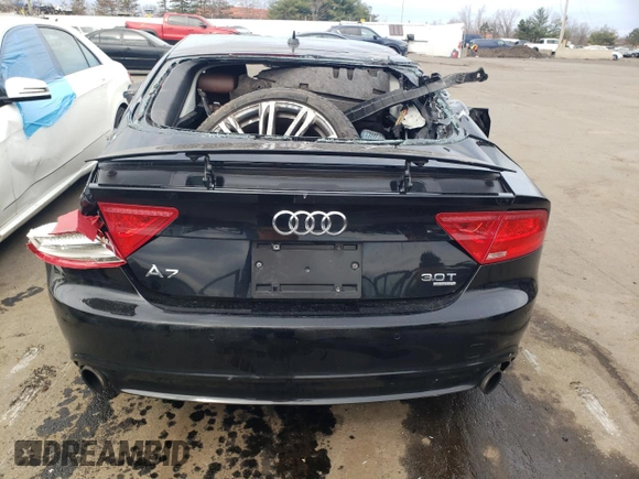 2014 Audi A7 3.0 Premium Plus with VIN WAUWGAFC3EN025768, listed as a Copart auction lot 46752134 with Not Provided miles and Non Repairable. Bid and sale history available at carsss.com. Image 6.
