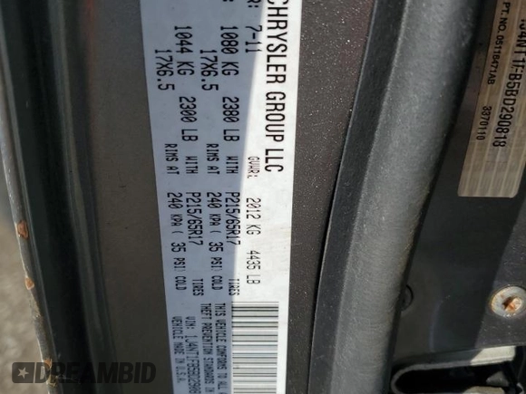 2011 Jeep Compass Latitude with VIN 1J4NT1FB5BD290818, listed as a Copart auction lot 46876085 with 176,008 mi miles and Salvage Title. Bid and sale history available at carsss.com. Image 15.