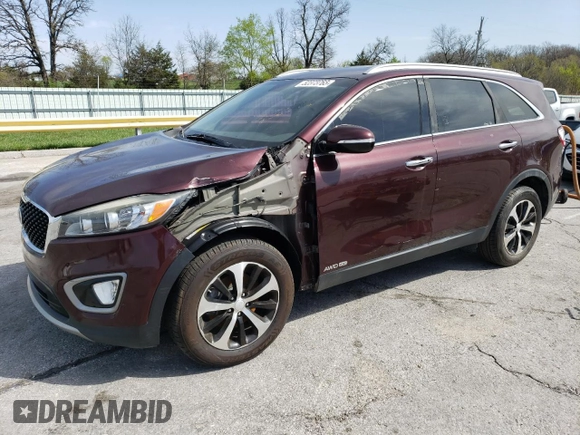 2018 Kia Sorento EX with VIN 5XYPHDA58JG355373, listed as a Copart auction lot 52373765 with 100,229 mi miles and Salvage Title. Bid and sale history available at carsss.com. Image 1.