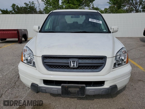 2005 Honda Pilot EX with VIN 5FNYF184X5B038942, listed as a Copart auction lot 50913695 with 225,404 mi miles and Salvage Title. Bid and sale history available at DreamBid. Image 5.