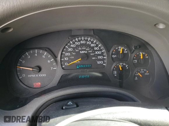 2004 Chevrolet TrailBlazer LS with VIN 1GNDT13S142283182, listed as a Copart auction lot 45105985 with 210,473 mi miles and Salvage Title. Bid and sale history available at carsss.com. Image 9.