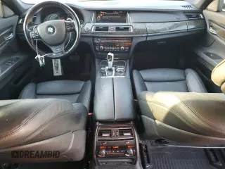 2015 BMW 7 Series 740Li with VIN WBAYE4C59FD139044, listed as a Copart auction lot 75907584 with 113,587 mi miles and Salvage Title. Bid and sale history available at DreamBid. Image 8.