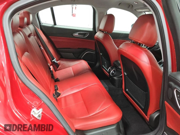 2018 Alfa Romeo Giulia with VIN ZARFAEBN5J7591566, listed as a Copart auction lot 53238605 with 36,113 mi miles and Clean title. Bid and sale history available at DreamBid. Image 10.