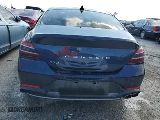 2023 Genesis G70 2.0T with VIN KMTG34TA9PU120546, listed as a Copart auction lot 75130334 with Not Provided miles and Salvage Title. Bid and sale history available at DreamBid. Image 6.