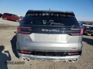 2024 GMC Acadia FWD Denali z VIN 1GKENLKS8RJ182663, wystawiony jako Copart lot #43533075 z przebiegiem Nie podano mil oraz Szkoda całkowita • Salvage title. Historia ofert i sprzedaży dostępna na DreamBid. Obrazek 6.