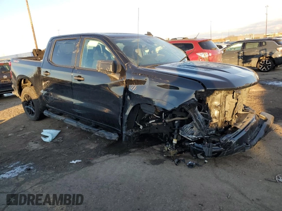 2024 Chevrolet Silverado 1500 Custom with VIN 1GCPDBEK0RZ131799, listed as a Copart auction lot 43352805 with Not Provided miles and Salvage Title. Bid and sale history available at DreamBid. Image 4.