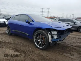 2020 Jaguar I-PACE S with VIN SADHB2S15L1F78891, listed as a Copart auction lot 43526755 with 0 mi miles and Salvage Title. Bid and sale history available at carsss.com. Image 4.