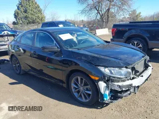 2020 Honda Civic Sedan EX with VIN 19XFC1F3XLE016761, listed as a IAAI auction lot 41670321 with 64,958 mi miles. Bid and sale history available at carsss.com. Image 1.