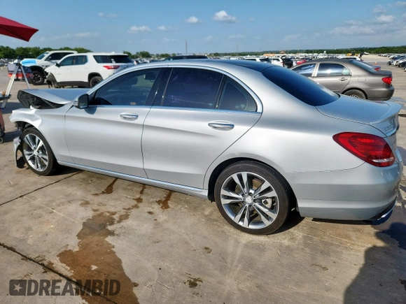 2016 Mercedes-Benz C 300 with VIN 55SWF4JB8GU175526, listed as a Copart auction lot 61534545 with 90,277 mi miles and Salvage title. Bid and sale history available at DreamBid. Image 2.