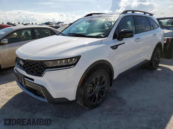 2021 Kia Sorento EX with VIN 5XYRHDLF4MG071340, listed as a Copart auction lot 75866114 with 75,471 mi miles and Non Repairable. Bid and sale history available at carsss.com. Image 1.