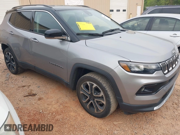 2022 Jeep Compass High Altitude with VIN 3C4NJDCB7NT126888, listed as a IAAI auction lot 42016938 with 46,924 mi miles and . Bid and sale history available at carsss.com. Image 1.