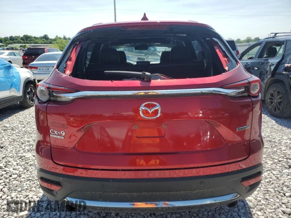2021 Mazda CX-9 Signature with VIN JM3TCBEY6M0508470, listed as a Copart auction lot 58946505 with 36,130 mi miles and Salvage title. Bid and sale history available at DreamBid. Image 6.