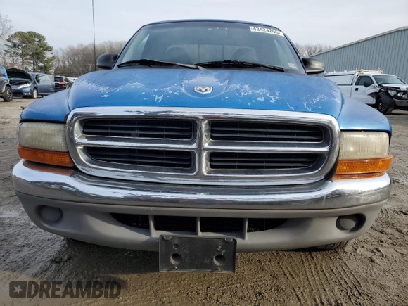 1999 Dodge Dakota SLT with VIN 1B7GL22X7XS121831, listed as a Copart auction lot 43424265 with 201,511 mi miles and Salvage Title. Bid and sale history available at carsss.com. Image 5.