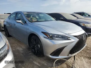 2023 Lexus ES with VIN 58ABA1C18PU035103, listed as a Copart auction lot 76198584 with 6,595 mi miles and Non Repairable. Bid and sale history available at carsss.com. Image 4.