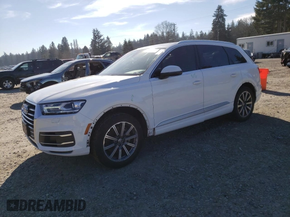 2019 Audi Q7 Premium with VIN WA1AHAF75KD027420, listed as a Copart auction lot 47352955 with 61,631 mi miles and Salvage title. Bid and sale history available at DreamBid. Image 1.