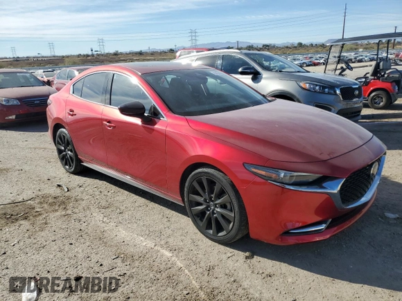 2021 Mazda 3 2.5 Turbo with VIN JM1BPBAY3M1313001, listed as a Copart auction lot 84344604 with 35,734 mi miles and Salvage Title. Bid and sale history available at DreamBid. Image 4.
