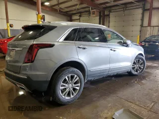 2021 Cadillac XT5 FWD Premium Luxury with VIN 1GYKNCRS9MZ227635, listed as a Copart auction lot 43366645 with 37,338 mi miles and Salvage Title. Bid and sale history available at carsss.com. Image 3.