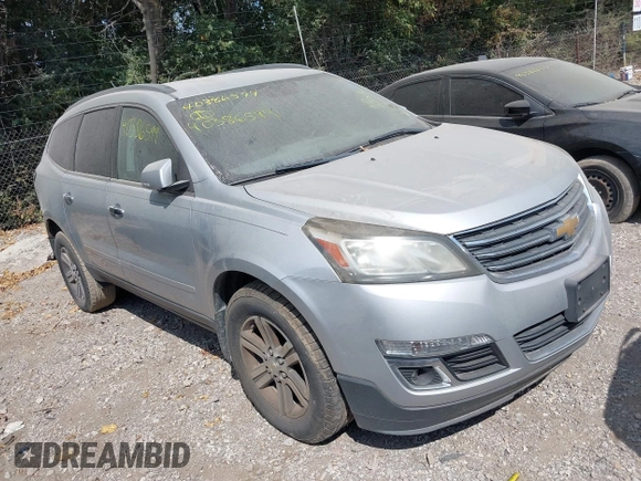 2015 Chevrolet Traverse LT with VIN 1GNKVGKDXFJ388478, listed as a IAAI auction lot 41914314 with 188,141 mi miles and . Bid and sale history available at DreamBid. Image 1.