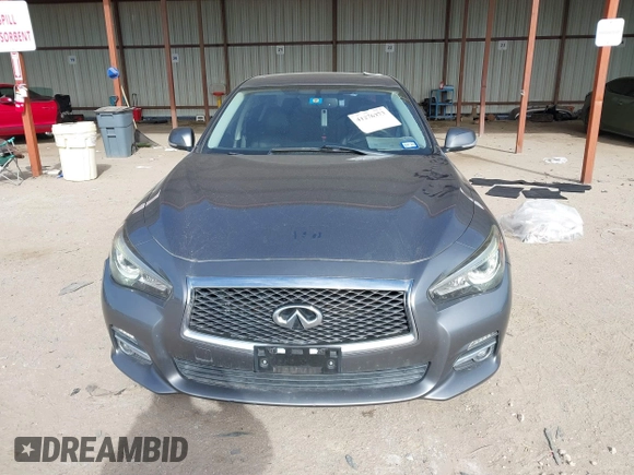2014 Infiniti Q50 Premium with VIN JN1BV7AR1EM701665, listed as a IAAI auction lot 41276373 with 113,820 mi miles. Bid and sale history available at carsss.com. Image 12.