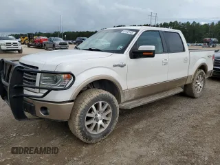 2014 Ford F-150 XL with VIN 1FTFW1EFXEKF15692, listed as a Copart auction lot 61142145 with 215,008 mi miles and Salvage title. Bid and sale history available at DreamBid. Image 1.