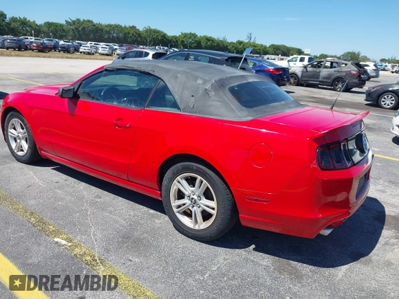 2014 Ford Mustang V6 with VIN 1ZVBP8EM8E5234165, listed as a IAAI auction lot 41845442 with 78,929 mi miles. Bid and sale history available at carsss.com. Image 3.