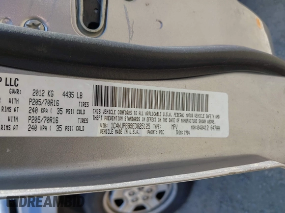 2014 Jeep Patriot Sport с VIN 1C4NJPBB9ED825125, выставлен на аукционе IAAI как лот 42367666 с пробегом 112 962 миль миль и . История ставок и продаж доступна на DreamBid. Изображение 9.