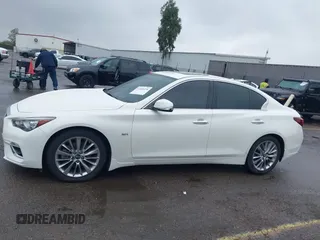 2019 Infiniti Q50 Signature Edition with VIN JN1EV7AP9KM514861, listed as a IAAI auction lot 41805236 with 58,286 mi miles and . Bid and sale history available at carsss.com. Image 14.