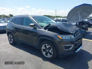2019 Jeep Compass Limited z VIN 3C4NJCCB2KT660077, wystawiony jako IAAI lot #42287447 z przebiegiem 58 061 mil mil oraz . Historia ofert i sprzedaży dostępna na DreamBid. Obrazek 1.