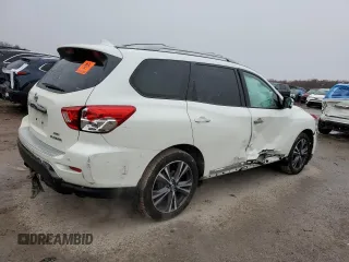 2020 Nissan Pathfinder Platinum with VIN 5N1DR2DM0LC623651, listed as a Copart auction lot 82106934 with 75,844 mi miles and Salvage Title. Bid and sale history available at carsss.com. Image 3.