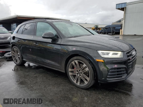 2019 Audi SQ5 Premium Plus with VIN WA1B4AFY8K2022409, listed as a Copart auction lot 76301484 with 64,893 mi miles and Salvage Title. Bid and sale history available at DreamBid. Image 4.