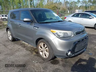 2016 Kia Soul + with VIN KNDJP3A52G7260073, listed as a IAAI auction lot 41893771 with 131,763 mi miles. Bid and sale history available at carsss.com. Image 1.