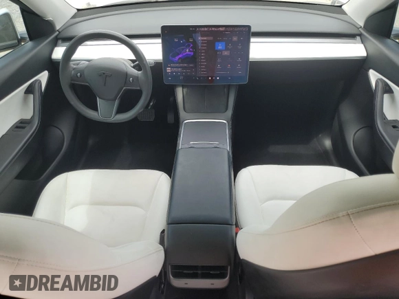 2021 Tesla Model Y Long Range with VIN 5YJYGDEE5MF203130, listed as a Copart auction lot 54642795 with 73,663 mi miles and Non Repairable. Bid and sale history available at DreamBid. Image 8.