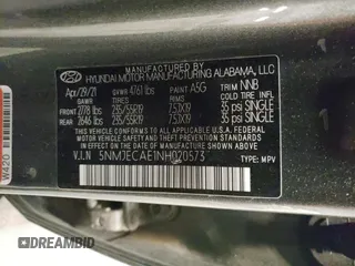 2022 Hyundai Tucson Limited with VIN 5NMJECAE1NH020573, listed as a Copart auction lot 53182945 with 108,289 mi miles and Salvage Title. Bid and sale history available at carsss.com. Image 16.