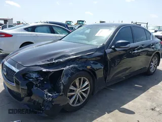 2015 Infiniti Q50 Sport with VIN JN1BV7AP9FM345496, listed as a IAAI auction lot 42700881 with 148,447 mi miles and . Bid and sale history available at DreamBid. Image 2.